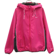 NIKE ナイキ フード付き ジップジャケット XL ピンク系 レディース 古着