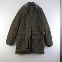 ZARA ザラ メンズM カーキ ダウン フード アウター L0301