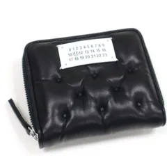 【並行輸入品】メゾンマルジェラ 財布２つ折り財布 グラムスラム ラウンドジップ ブラック 黒 MAISON MARGIELA Glam Slam SA1UI0033 P6434 T8013