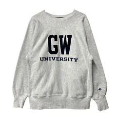 【中古品】Champion チャンピオン REVERSE WEAVE SWEATSHIRT GW UNIVERSITY リバースウィーブ スウェットシャツ メキシコ製 刺繍タグ トレーナー 長袖 トップス 【146-251212-as-14-izu】