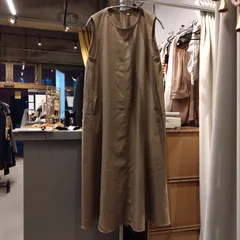 @ 無印良品　無地　ワンピース　ノースリーブ　M ベージュ