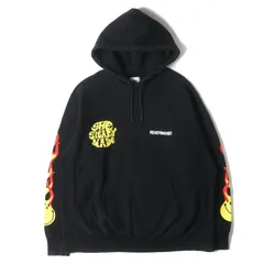 READYMADE フーディー スマイル フレイム ビッグパーカー L 黒 READYMADE - 新品READYMADE パーカーSMILE HOODIE Lサイズレディー