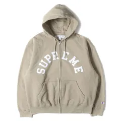 【美品】Supreme シュプリーム パーカー タン サイズ:L | 24SS Champion アーチロゴ ジップ スウェットパーカー (Zip Up Hooded Sweatshirt) | トップス フーディー | コラボ【メンズ】【中古】