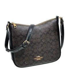 コーチ バッグ レディース COACH ショルダーバッグ シグネチャー エリー ファイル バッグ CZ177 IMXAQ ウォルナット×ブラック
