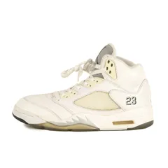 NIKE ナイキ サイズ:US9.5(27.5cm) | AIR JORDAN 5 RETRO (2015年製 / 136027-130) | エアジョーダン5 レトロ | ホワイト メタリックシルバー | ハイカット スニーカー シューズ【中古】