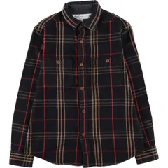 古着 オールドネイビー OLD NAVY REGULAR FIT 長袖 フランネルチェックシャツ メンズS相当/eaa597653