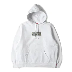 Supreme シュプリーム パーカー アッシュグレー サイズ:M | 23AW カモフラージュ ボックスロゴ スウェットパーカー (Box Logo Hooded Sweatshirt) | トップス フーディー プルオーバー【メンズ】【中古】