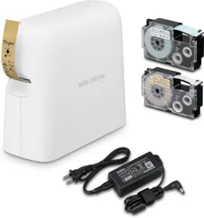 【新品】CASIO カシオ ラベルライター ネームランドi-ma スマホ・PC対応 KL-SP100 テープ付き KL-SK-SET 3.5mm-24mm幅(#DZMQ2)