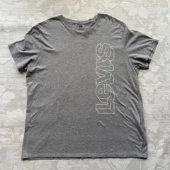 Levi's リーバイス XXL Tシャツ グレー ビッグサイズ 縦ロゴ 綿100%