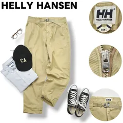 【希少】 90s00sヴィンテージ 日本製 ヘリーハンセン HELLY HANSEN HH RMC ツータック ミリタリー ワーク チノパン M ベージュ メンズのサムネイル