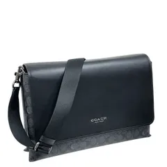 ⭐️未使用級⭐️ コーチ ショルダーバッグ メッセンジャー 黒 レザー ビジネス 楽天市場】メッセンジャーバッグ レザー（ブランドコーチ）の通販