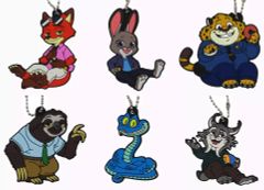 【中古】キーホルダー 全6種セット 「でふぉラバ! ズートピア2 キーホルダー」