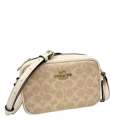 コーチ バッグ レディース COACH ショルダーバッグ シグネチャー ミニ ジェイミー カメラ バッグ CY752 IMXDM サンド×チョーク