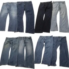 古着卸 まとめ売り リーバイス 517 デニム パンツ 8枚セット (メンズ 42 /40 /38 /36 /30 ) フェード インディゴブルー 中古 古着 ND0057