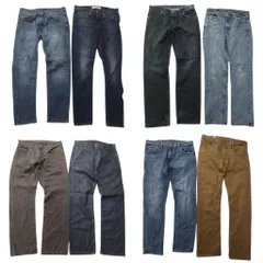 古着卸 まとめ売り リーバイス 品番MIX デニム パンツ 8枚セット (メンズ 33 /32 ) 512 514 502 513 ブラック ベージュ 中古 古着 ND0100