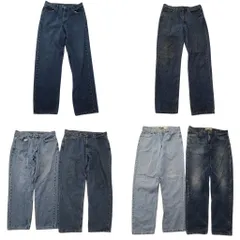 古着卸 まとめ売り リーバイス 550 デニム パンツ 6枚セット (メンズ 36 /35 /34 ) インディゴブルー フェード アメカジ 中古 古着 ND0136
