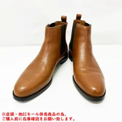 ※併売商品※◆中古美品◆ RALPH LAUREN【ラルフローレン】サイドゴア ショートブーツ レザー ブラウン レディース　M1527