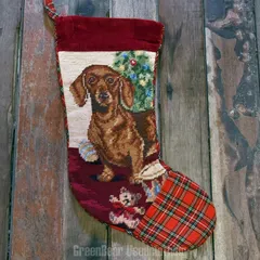 MP117 ヴィンテージ X'masソックス クリスマスツリー飾り タペストリー 靴下