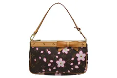 極美品 LOUISVUITTON ルイヴィトン ポシェット アクセソワール アクセサリーポーチ M92006 モノグラム チェリーブロッサム 村上隆 中古 4b010131