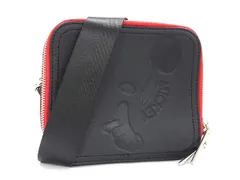 ■新品■未使用■ Samantha Vega サマンサベガ ディズニーコラボ レザー ショルダーバッグ ブラック系×レッド系×イエロー系 FH1215