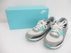  優良品 ナイキ NIKE エアマックス 90 スニーカー シューズ CD0881-100 27.5cm ライトブルー ブラック メンズ