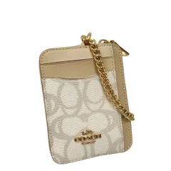 コーチ 財布 レディース COACH コインケース スケッチ シグネチャー ジップ カード ケース CBL78 IMIVO アイボリー