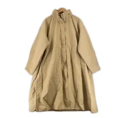 美品 THE SHOP TK ザショップティーケー 無地 秋冬 AW ミリタリーコート コットン ベージュ レディース M【古着】【中古】【送料無料】