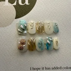 現品限り　ニュアンスネイルチップ　　成人式ネイル　推しネイル　ネイルチップ　ネイル