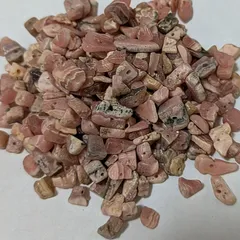 天然石 ピンク コーラル 珊瑚 穴あり 約40g さざれ