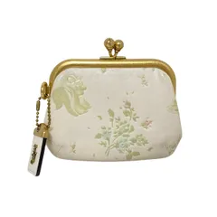 COACH(コーチ) コインケース キスロック フレーム ポーチ ウィズ ディズニー モチーフ 69186 アイボリー×ゴールド レザー