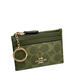 コーチ 財布 レディース COACH コインケース シグネチャー ミニ スキニー ID ケース ポーチ CW870 IMOLV オリーブ