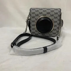 マイケルコース MKシグネチャー カメラバッグ 総柄 ミニバッグ クロスボディバッグ グレー×ブラック レディース 表記無し ISItems【USED】【古着】【中古】50116695