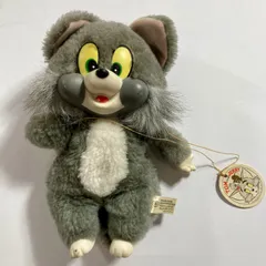 ★ TOM and JERRY トムとジェリー ぬいぐるみ  当時物 昭和レトロ 増田屋 現状品 0.1kg