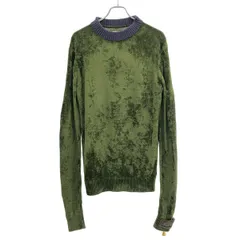 BED J.W. FORD ベッドフォード 25AW Long long sleeve エルボーパッチモールニットセーター 25AW-B-KT05 カーキ 1のサムネイル