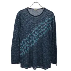 MISSONI ミッソーニ ヴィンテージニットセーター  ネイビー 48のサムネイル