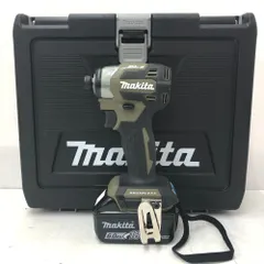 makita マキタ 18V 6.0Ah 充電式インパクトドライバ オリーブ ケース・充電器・バッテリ2個セット TD173DRGXO 中古美品