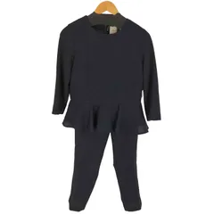 ユーズドフルギ USED古着 {{DRESS LAB}} 【手洗い可/セレモニースーツ】ペプラムツイードトップス・ツイードテーパードパンツ 2点セット レディース  M