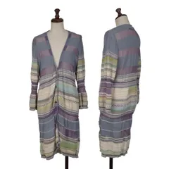 M&kyoko カーディガン エムアンドキョウコ M &KYOKO エムアンドキョウコ カーディガン ニット 透かし編み マルチ