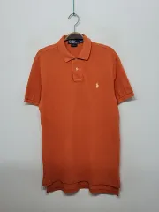 (M) ラルフローレン ポロ 半袖 カラーTシャツ 単色 ピケ Tシャツ