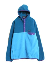 【お得なクーポン配布中!】 パタゴニア シンチラ スナップ T フーディ メンズ L / 15年製 フリース パーカー プルオーバー ジャケット ブルゾン アウトドア ツートン