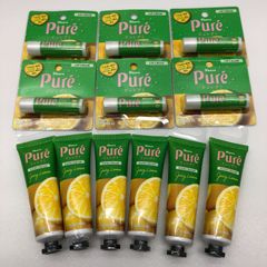 [신품·미개봉]Pure 쥬시 레몬의 향기 립 크림 핸드 크림 정리 판매 퓨레구미 SGAW10-9982