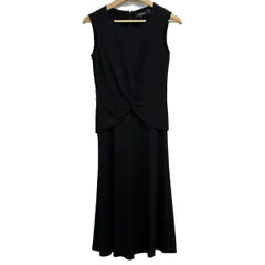 RalphLauren(ラルフローレン) ワンピース サイズ4 S レディース美品  - 黒 ノースリーブ/ロング