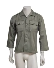 ミリタリー 旧モデル 60 70年代 無地 軍服 トップス ジャケット (S)