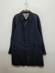 (L) バーバリー トレンチコート ネイビー Single ラグラン