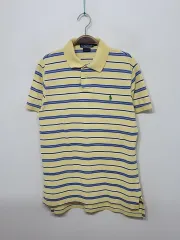 (M) ラルフローレン ポロ 半袖 カラーTシャツ ストライプ PK Tシャツ