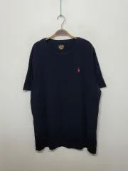XL ラルフローレン ポロ 半袖Tシャツ ネイビー ロゴ コットンTシャツ