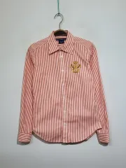 (M) ラルフローレン ポロ シャツ ストライプ レディース