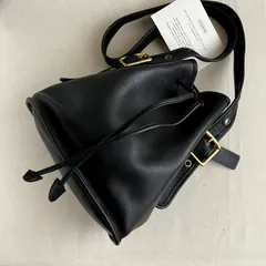 Vintage Coach Lula's Legacy Black Leather Shoulder Bag USA