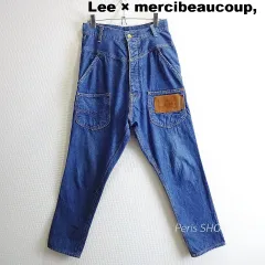 Lee × mercibeaucoup　コラボ　うしろまえサルエルデニムパンツ　W70cm　テーパード　97675　レディース