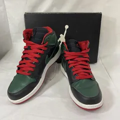 エアジョーダン NIKE AIR JORDAN 1 RETRO HIGH OG GS BLACK/GYM RED-GORGE GREEN GUCCI US6.5Y/24.5cm レディース 24.5cm ISItems【USED】【古着】【中古】501242